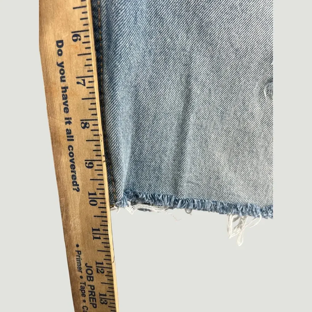 Levi’s 511 Distressed Denim Shorts Light Wash Men’s 38 Cutoff Jean